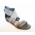Sandále členkové šedé 01