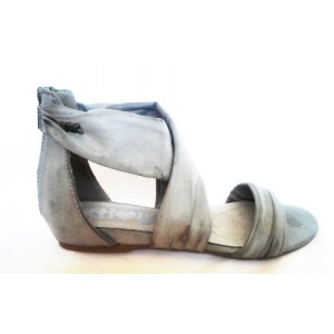 Sandále členkové šedé 01