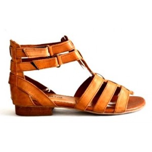 Sandále gladiátorky hnedé