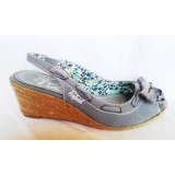 Sandále platformové šedé