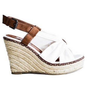 Sandále platformové textil Sandále platformové textil