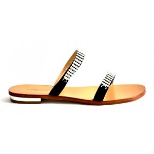 Šľapky lakové so swarovského krištálmi