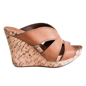 Šľapky platformy kožené 04