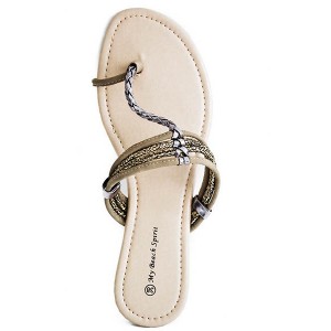 Šľapky s kovovým efektom Šľapky s kovovým efektom