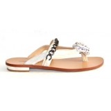 Šľapky semišové s ružou 02